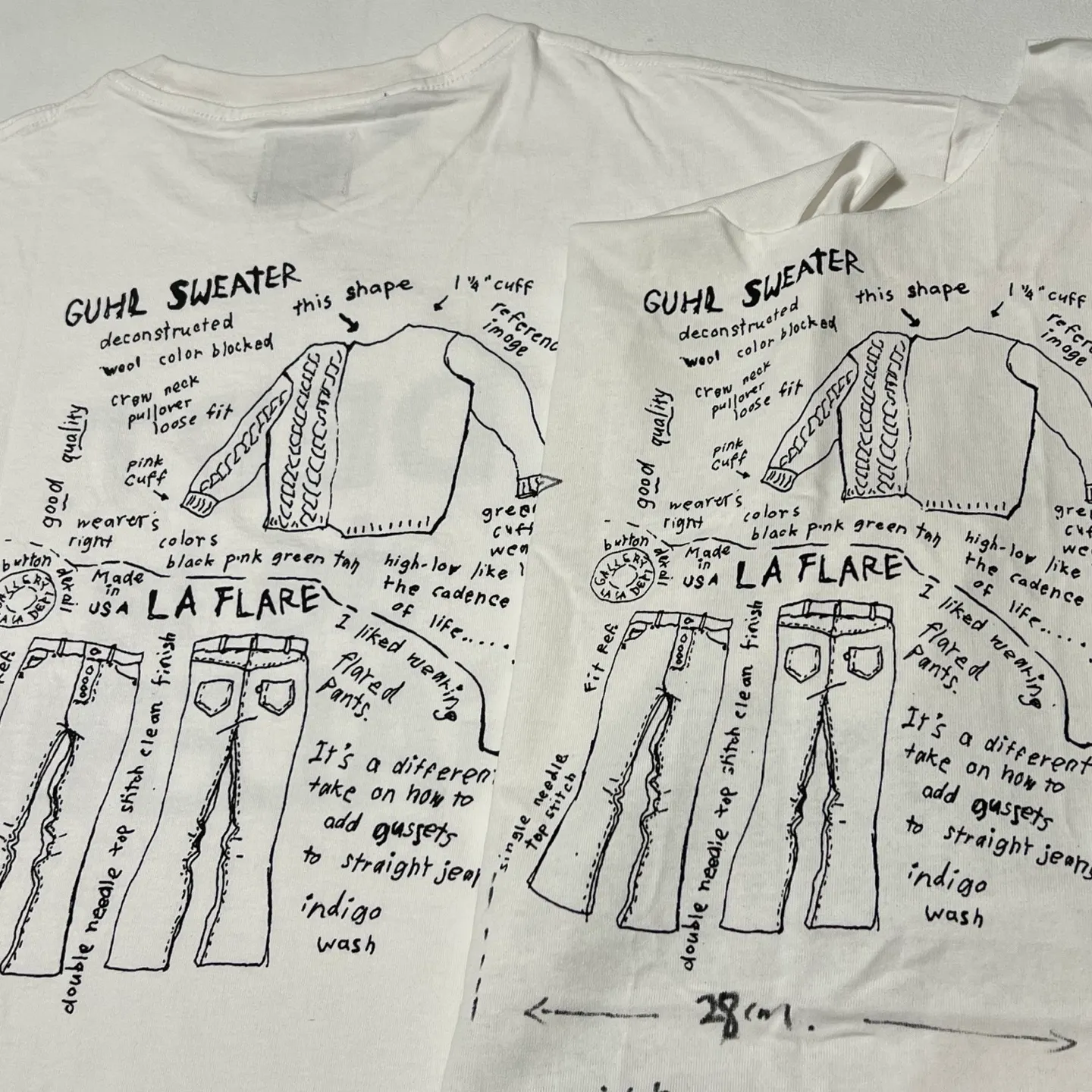 Authentic level printing restoration GALLERY DEPT. MOODY TEE/WHITE New in stock Graffiti French/design draft printed TEE White S-XL Original consistent OE yarn Tube weaving seamless fabric Genuine consistent accessories